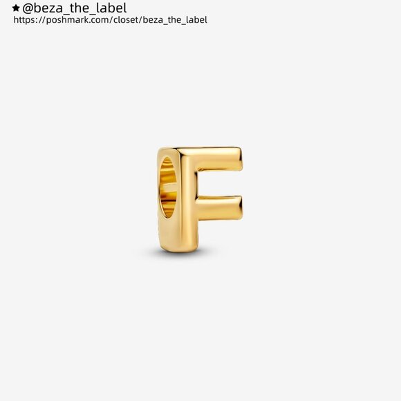 Pandora Letter F Alphabet Charm - Picture 1 of 5